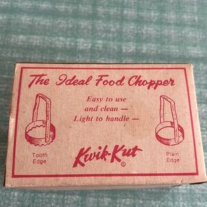 Kwik-Kut Vintage Metal Food Cutter
